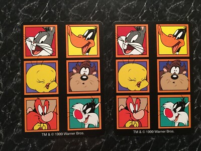 Swap Playing Cards Looney Tunes Bugs Bunny 1999 l Lot of 2 Set B