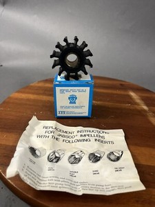 JABSCO #4568-0003 IMPELLER (ONLY), FREE FREIGHT. 12 Fins
