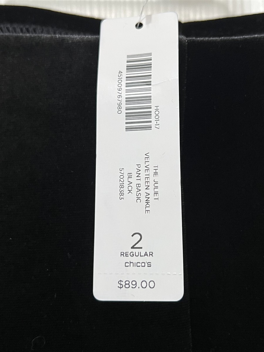 NWT Chico's Size 2 L 12-14 x 28
