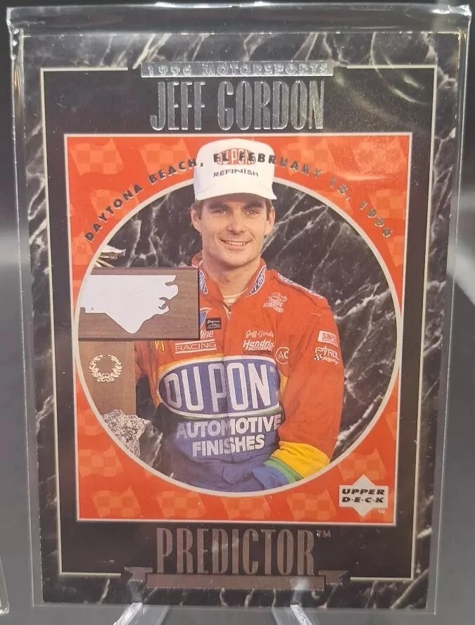 JEFF GORDON 1996 UPPER DECK #DP1 PREDICTORS & 1996 PINNACLE #62 SPEED FLIX - Image 3 of 4