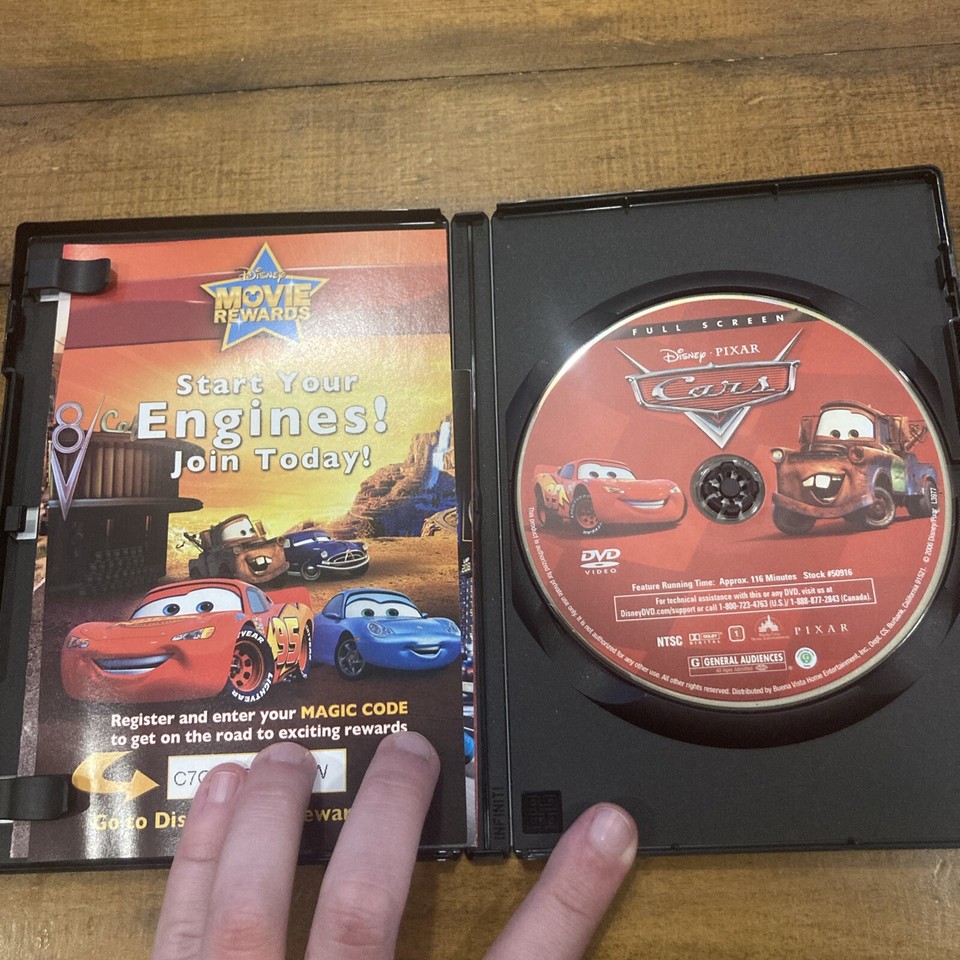 Cars (DVD, 2006, Full Screen) W/ Slipcover eBay