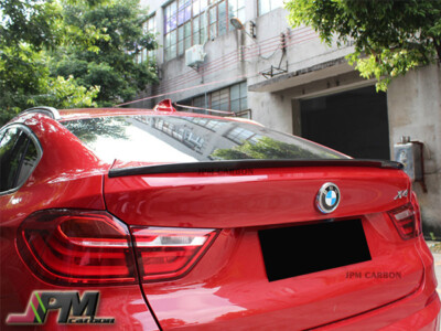 Fit BMW F26 X4 X4M 2014-2017 SUV CARBON FIBER P STYLE TRUNK HIGH KICK SPOILER