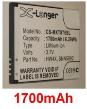 Battery 1700mAh Type HW4X SNN5892 SNN5892A for Motorola Atrix 2, Edison