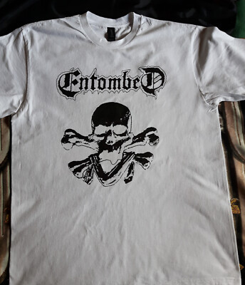 ENTOMBED SHIRT  L  Dismember/Grave/Morbid Angel/Obituary/Deicide/Unleashed/Death