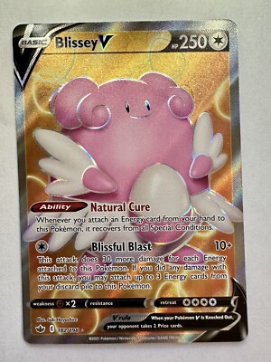 blissey v pokemon card price Blissey V - 119/198 Chilling Reign Ultra Rare Pokemon - MINT