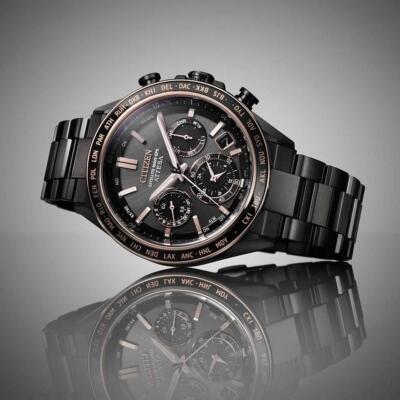 CITIZEN ATTESA CC4074-61W ACT Line Black Titanium GPS Radio Solar