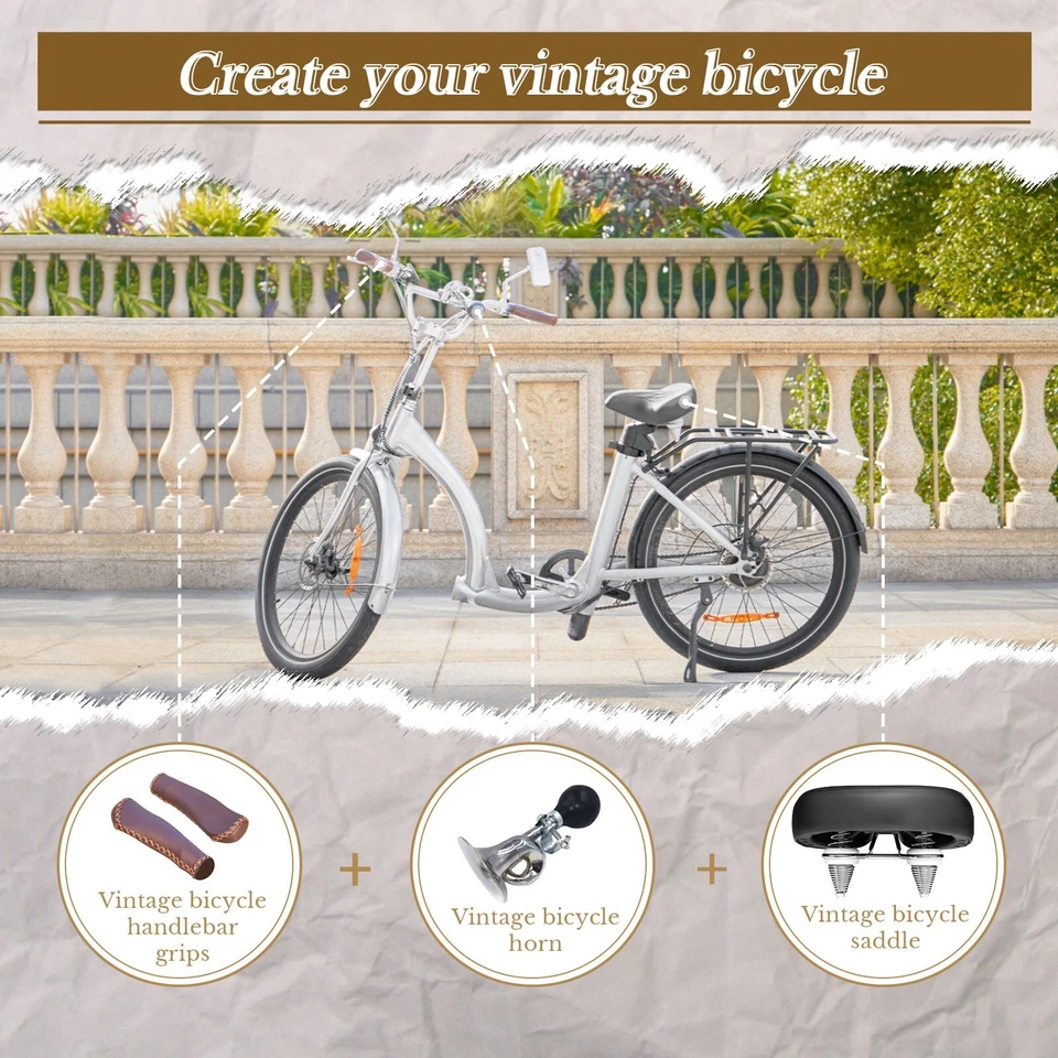 Wide Bike Seat for Men Women Comfort - Oversized Waterproof Bicycle Seat Cushion - Image 4 of 4