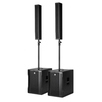 RCF EVOX 12 Active Powered Portable 2-Way Array PA DJ Speaker Systems Pair - ...