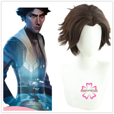 Game LOL Arcane Viktor Cosplay Wig  Heat Resistant Synthetic Hair Wigs 