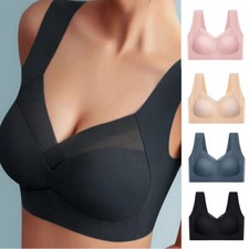 Comfort Vest Sport Push Comfy Crop Top Stretch Womens Up Bra Seamless Shapewear