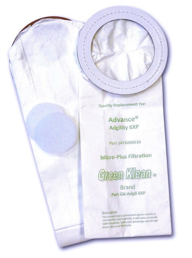 Advance Adgility 6XP Vacuum Bags by Green Klean 10 Pack eBay