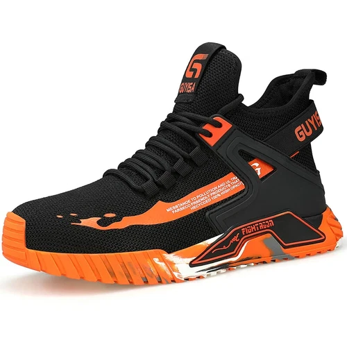 Stahlkappe Arbeit Sicherheitsstiefel Herren Outdoor Schuhe Pannensicher High Top Sneaker - Bild 26 von 32