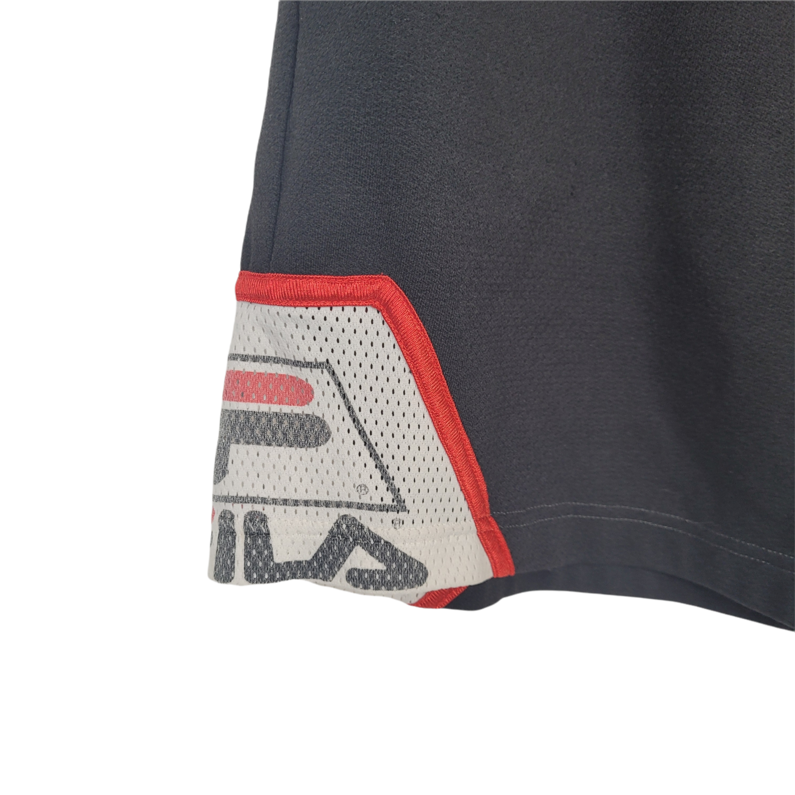 Pantaloncini Fila Vintage Taglia Large Nero Maglia Corsa Basket