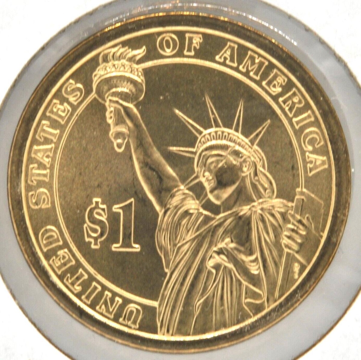 ⑥【ゴールデンダラー】新品未開封 第六代ジョン•クィンシー•アダムズ大統領 Single John Quincy Adams Face 1 Dollar Gold Piece 6th