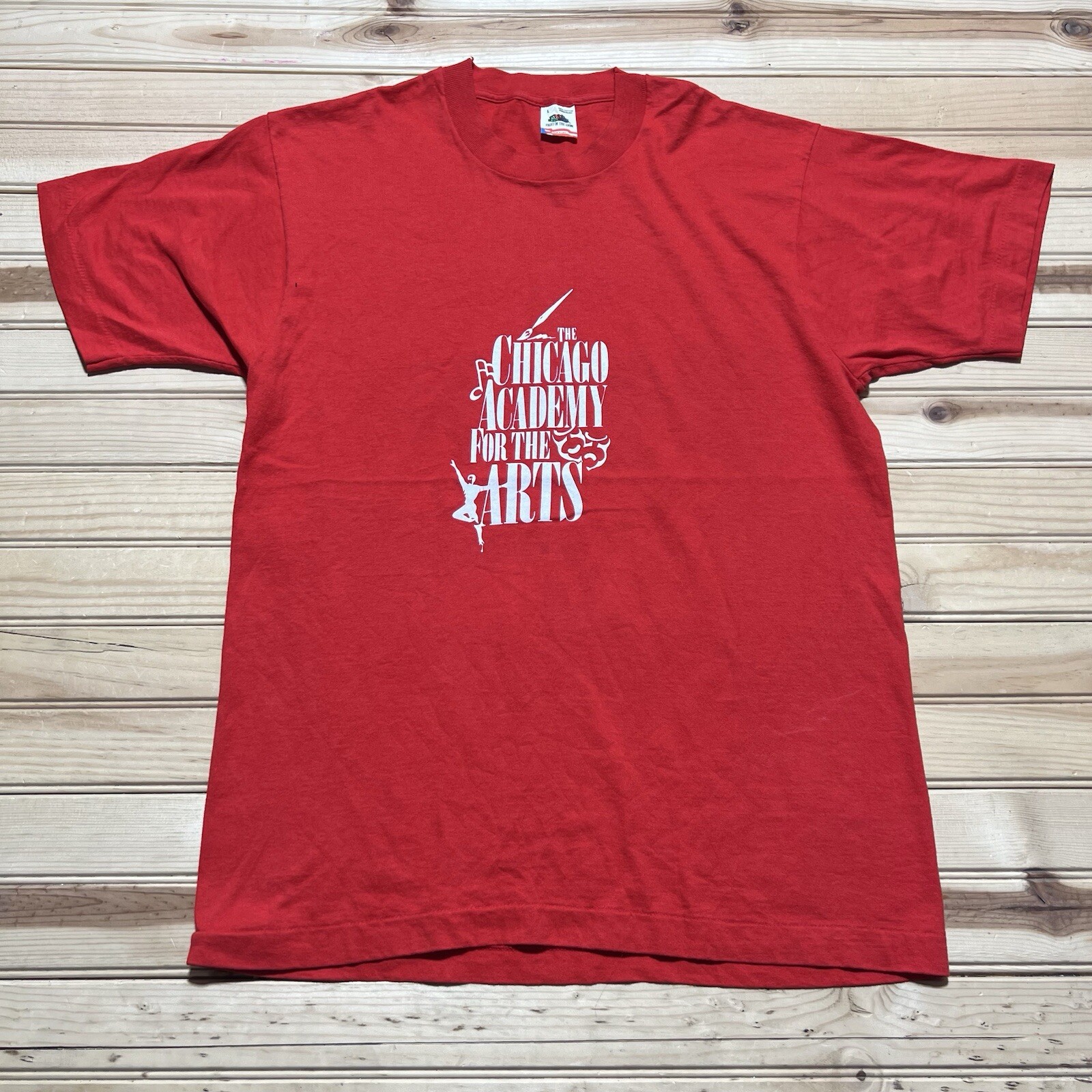 Vintage 80s The Chicago Academy For The Arts Music Ballet Dance Shirt Size Large