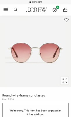 J. Crew Round Wire Sunglasses J Crew Round Wire-frame UVA Sunglasses with Pouch in Black  main image 3
