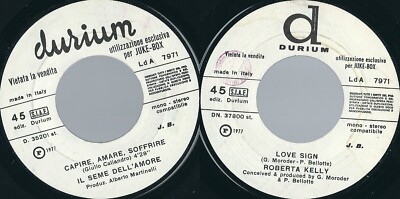 DER SAME DER LIEBE / ROBERTA KELLY    VERSTEHEN, LIEBEN, LEIDEN / LOVE SIGN