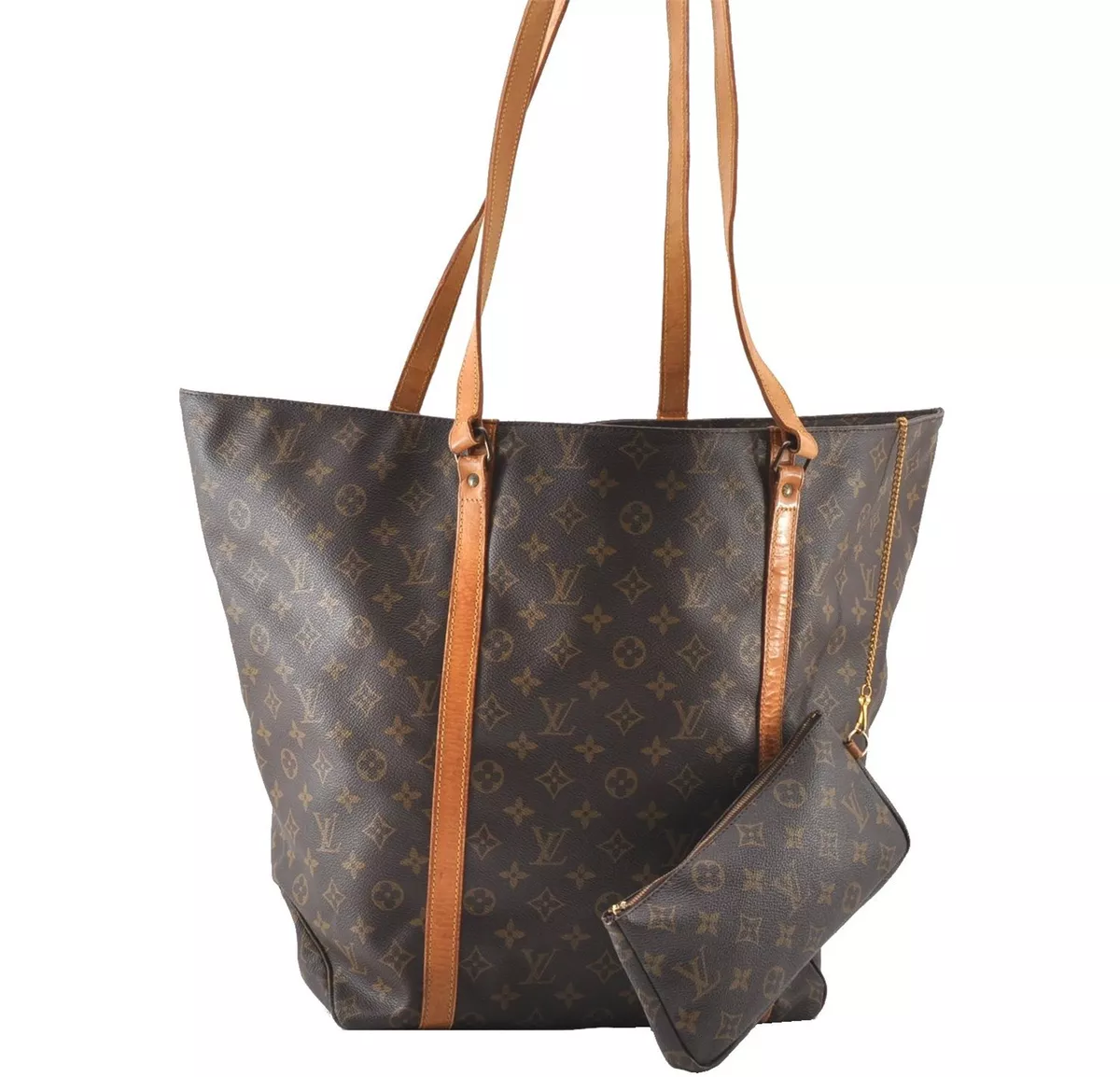 Authentic LOUIS VUITTON Sac Shopping Tote Monogram Shoulder Bag