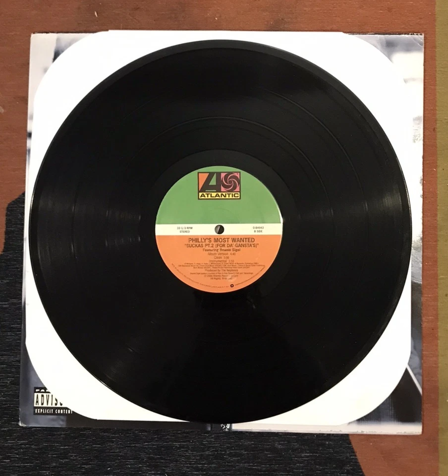 Philly’s Most Wanted 12" Vinyl Record Cross The Border 2000 Atlantic Records - Image 3 of 4