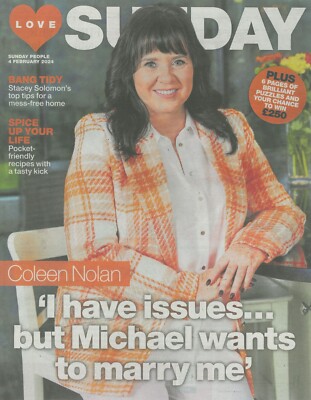 Love Sunday Magazine: Coleen Nolan, King Charles, Stacey Solomon, MJ, 4.2.24