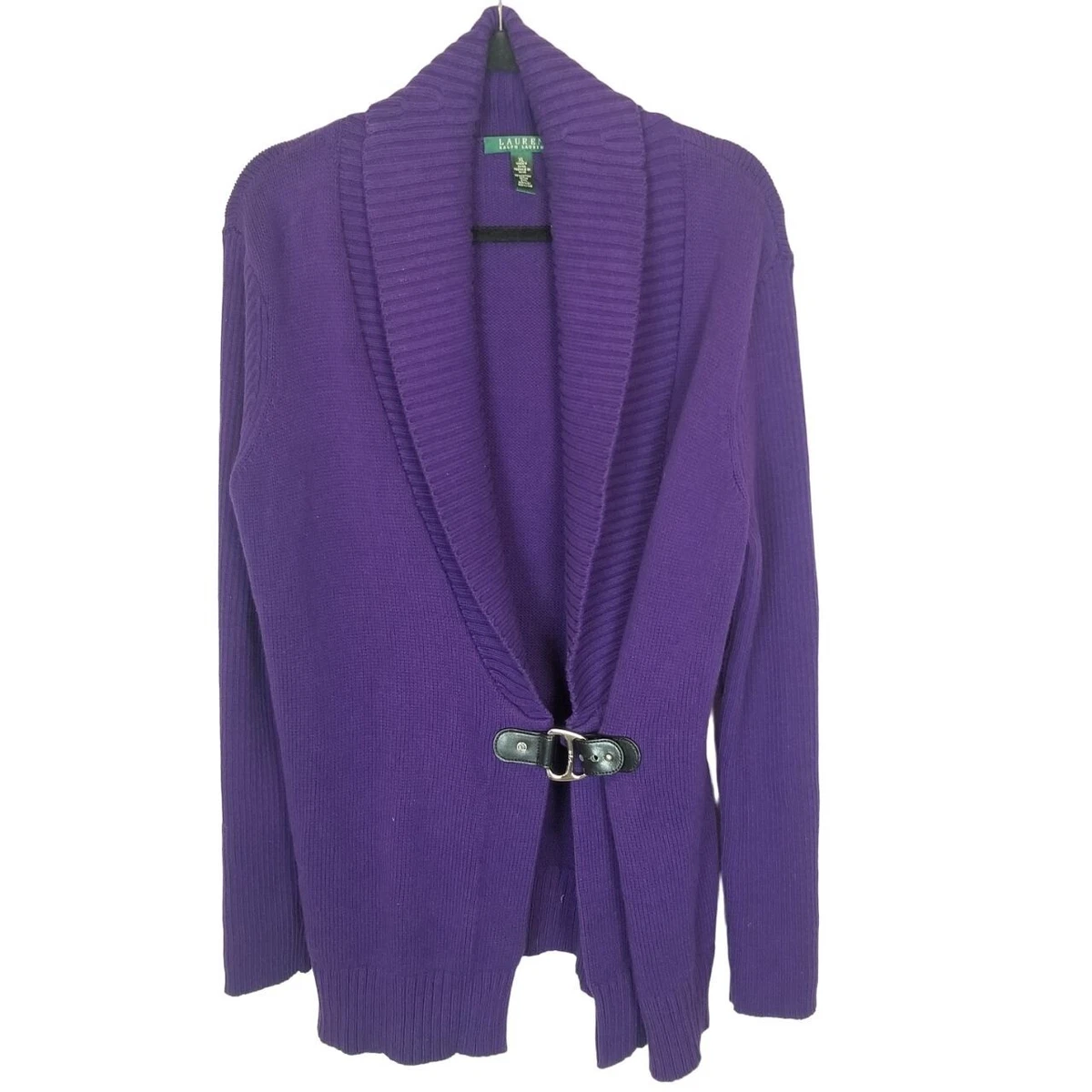 Womens purple cardigan top