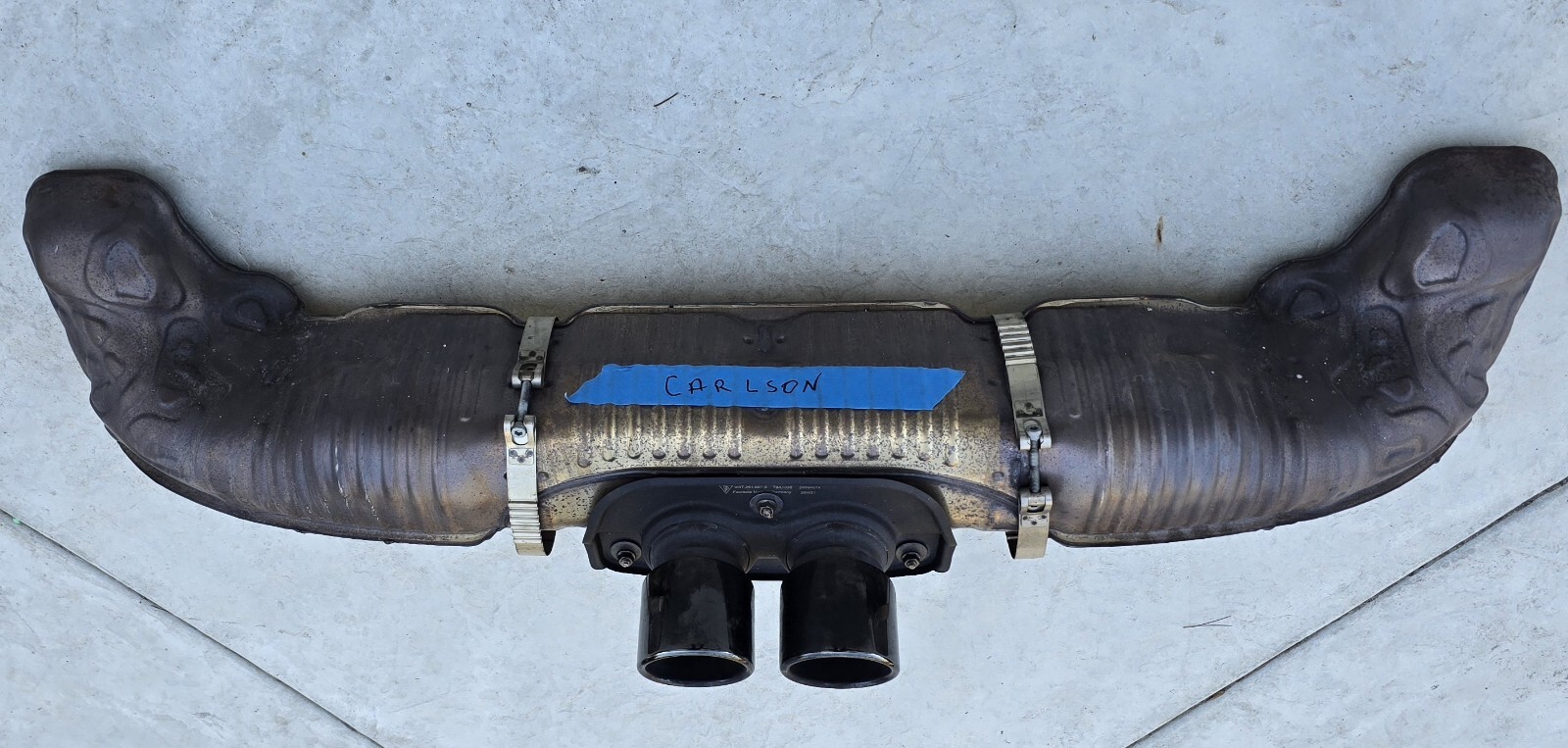 Porsche 911 GT3 RS 991 992 Center Muffler Factory OEM Exhaust Tip 33