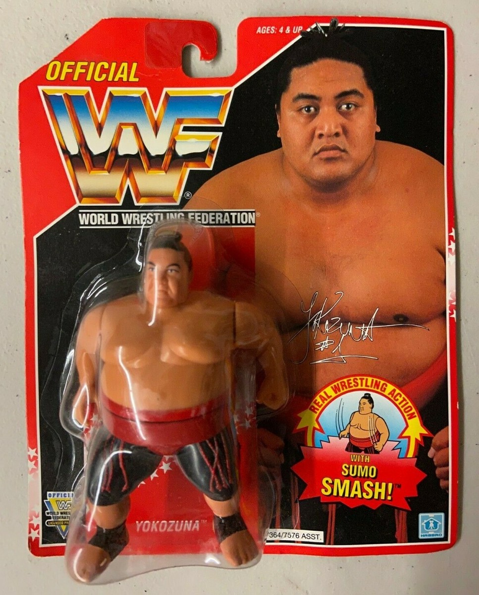 WWF Hasbro Red Card Series Yokozuna Wrestling Figure MOC WWE