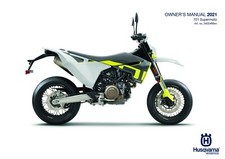 Husqvarna Owners Manual Book Guide 2021 701 SUPERMOTO US Model
