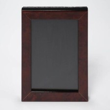 Burl Style Brown Wood Lacquered Photo Picture Frame for 4x6 Photograph