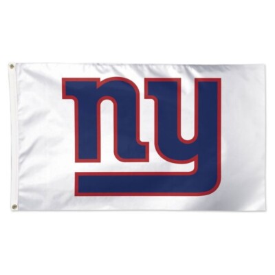 New York Giants Football fans 3x5 ft White Background Flag - NFL Gift Banner