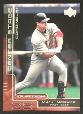 2000 Upper Deck Ovation Center Stage Silver #CS5 MARK McGWIRE Cardinals #5