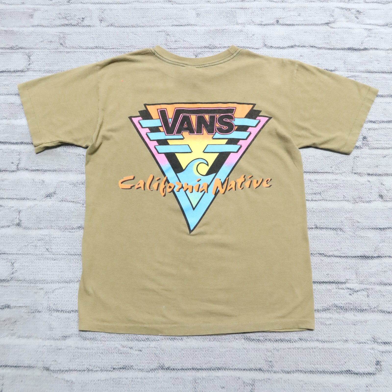 Vintage Vans California Native Logo Shirt Made in USA Skate Surf