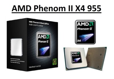 AMD Phenom II X4 955 Quad-Core-Prozessor 3,2 GHz, Sockel AM2+/AM3, 95/125W CPU
