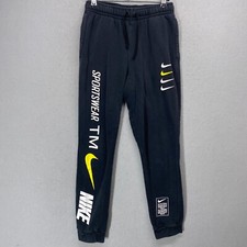 Vintage Nike Sweatpants Mens Small Black Sportswear Jogger