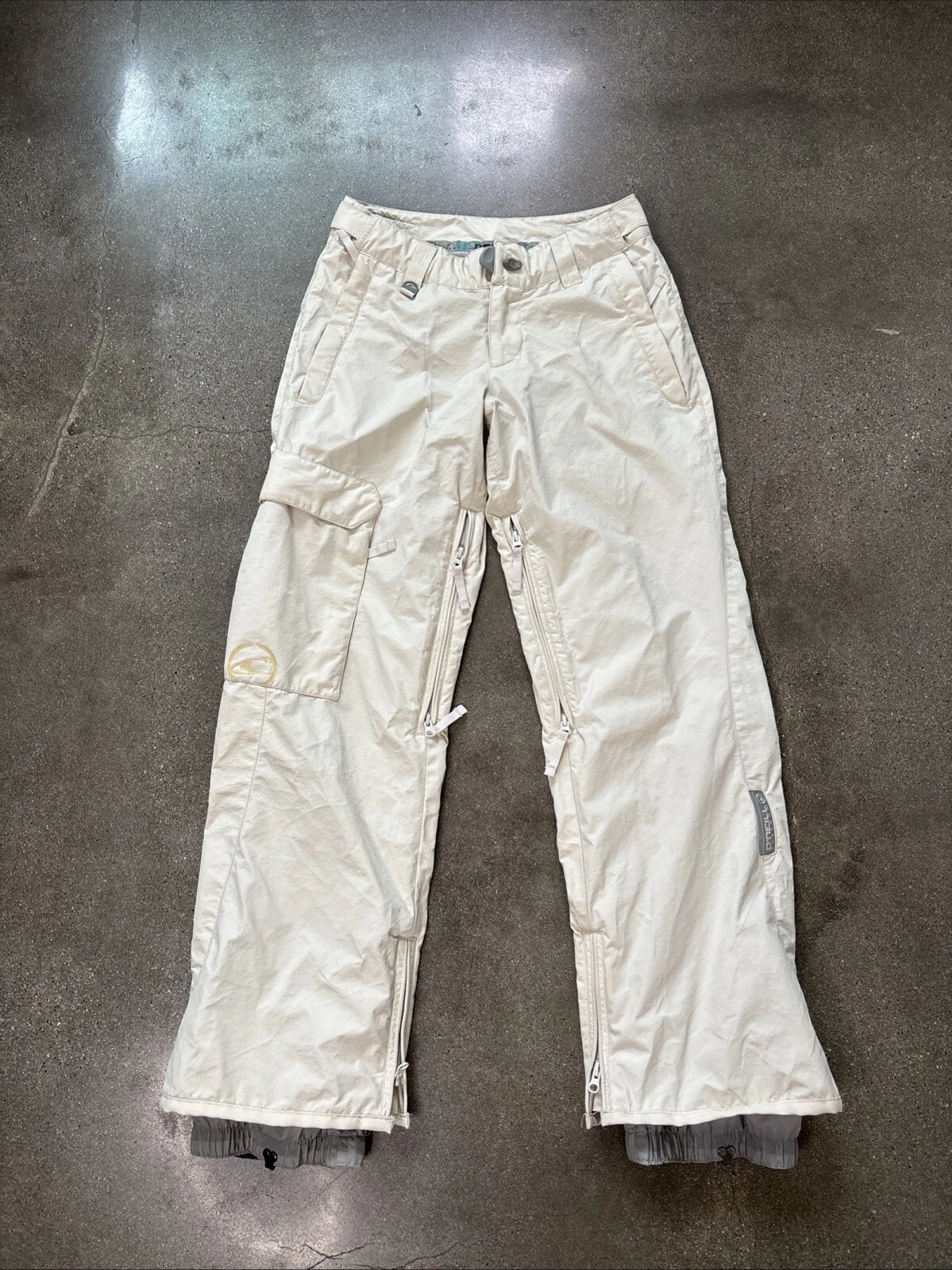 O'neill Freedom snow pants nylon twill 5,000 cream sz XS