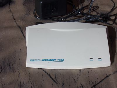 HP Jetdirect 170x Ethernet Print Server J3258C (J3258G) - Incl power supply