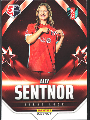 Ally Sentnor Soccer Card Rare Only /169 Made! NWSL First Look Panini KC Current