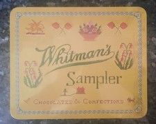 Vintage Whitman Sampler Collectible Tin Chocolate Candy Box 10 x 8 x 1.5