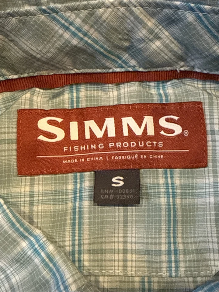 Camisa de pesca Simms pequeña manga larga doble bolsillo ventilada Foto 3 de 4