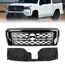 Front Upper Grille Grill Black For 2022-2024 Nissan Frontier S Sv 62310-9bu0d