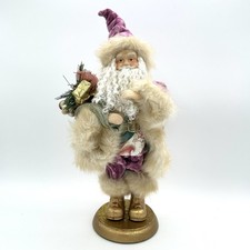 Santa Claus St Nick Figurine Christmas Decoration 14 Inch Bright Colors