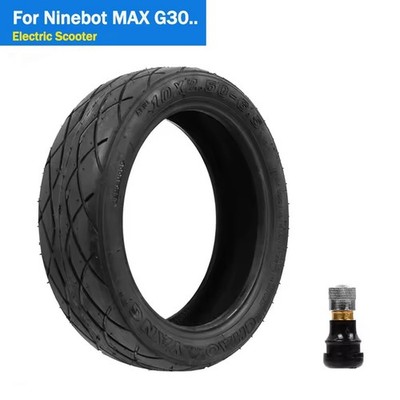 10x2.50-6.5 Rubber Vacuum Tire for Segway Ninebot Max G30 Electric Scooter Parts