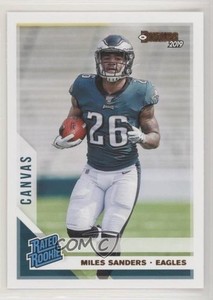 2019 Panini Donruss Rated Rookie Canvas Miles Sanders #322 Rookie RC