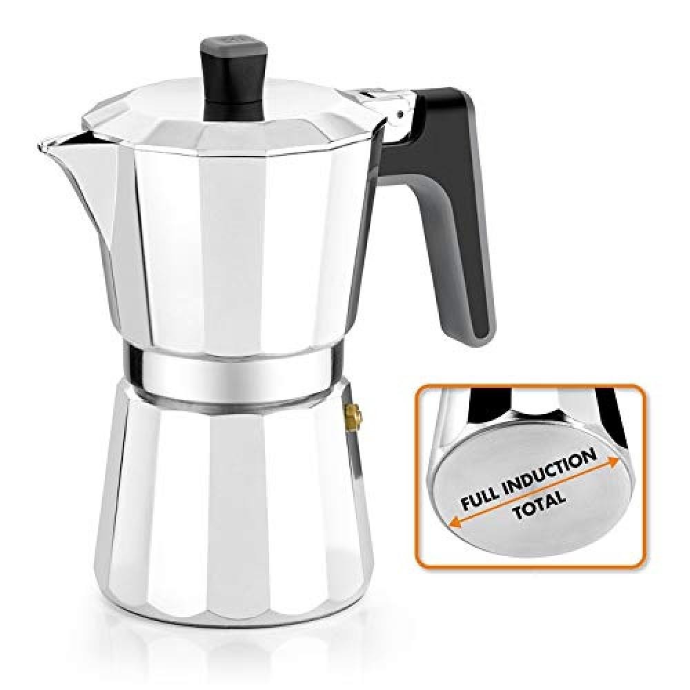 BRA Perfecta 9 Tazze | Caffettiera Induzione per Veri Intenditori