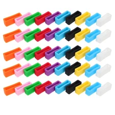 50 Pcs Silicone Watch Strap Holder Replacement Bands Retainer Accessories