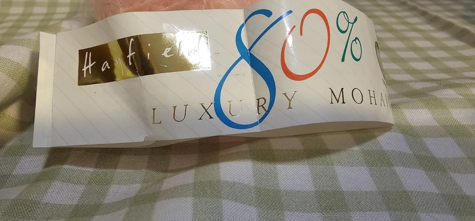 RARO VINTAGE Hilo de Mohair de Lujo Hayfield 80% Mohair Rosa Suave Foto 2 de 4