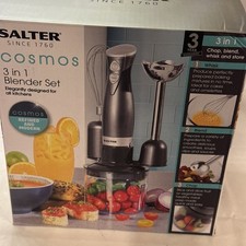 Salter Cosmos EK2827GUNMETAL 3-in-1 Blender Set – New (Box Slightly Damaged)