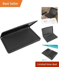 Large Black Ink Stamp Pad 3.5" x 6.25" - Quality Felt for Artists