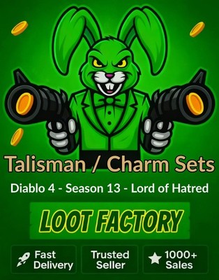 Diablo 4 S13 Season 13 - ALL Talisman Set / Charm Sets Every Class - SC D4 Boost