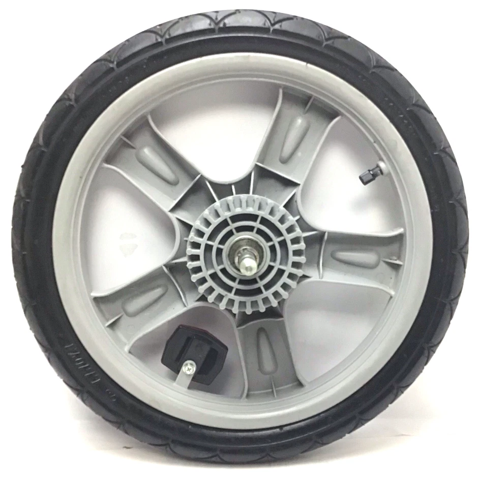 Заднее колесо прогулочной коляски с двойным велосипедным прицепом Schwinn Instep 16 дюймов x 1,75 дюйма серое для бега - Изображение 4 из 4